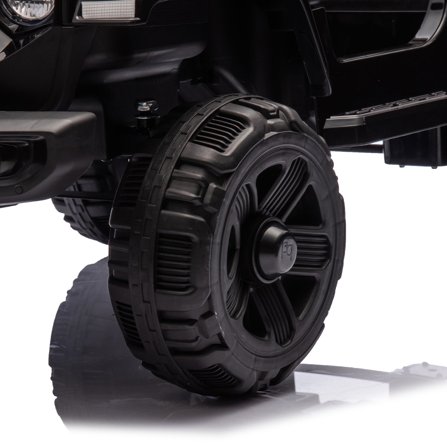 iYofe 12V Ride on Cars with Remote Control, Powered Kids Ride on Toys Truck for Boys Girls Ages 2-5, Toddler Cars Kids Electric Vehicles with Bluetooth Music, USB/MP3 Ports, 4 Wheel Suspension, Black