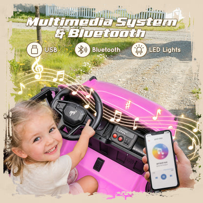 iYofe Ford Bronco Base 24V 2 Seater Ride On Car for Big Kids, Powered Ride On Toy with Parent Remote Control, Bluetooth Music, 4-Wheel Suspension, 3 Speeds, 24V Ride On for Kids Ages 3-8