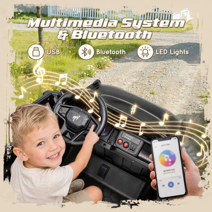 iYofe Ford Bronco Base 24V 2 Seater Ride On Car for Big Kids, Powered Ride On Toy with Parent Remote Control, Bluetooth Music, 4-Wheel Suspension, 3 Speeds, 24V Ride On for Kids Ages 3-8