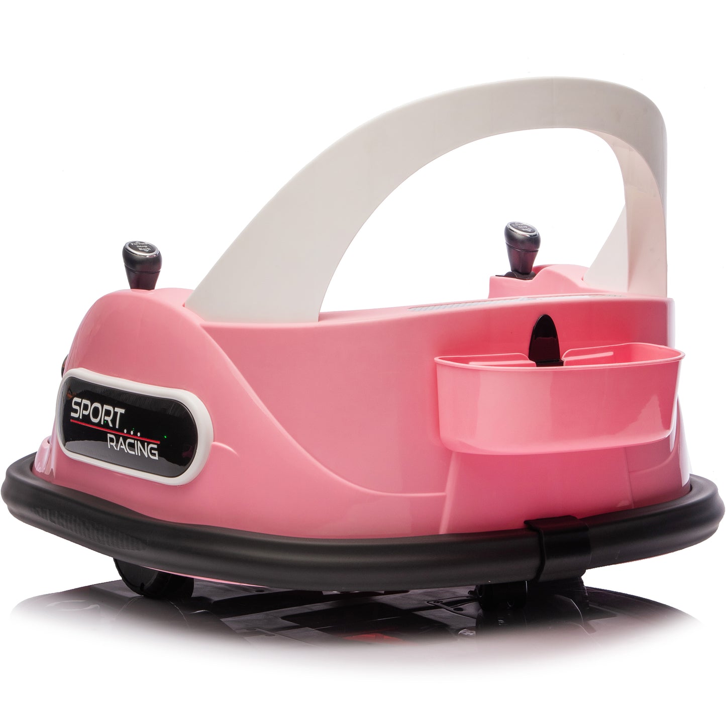 Kids Bumper Car, 12V Ride on Toy with Remote Control, Electric Bumper Car Ride on for Girls Boys Ages 2-5, 360 Degree Spin, Bluetooth, Colorful Light, Seat Belt