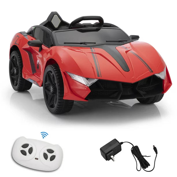 iYofe 12V Kids Electric Powered Ride on Toy Car with Remote Control, Spring Suspension, Music Player, Powered Ride on Car for Kids 2-10 years old Boys &Girls, Gray