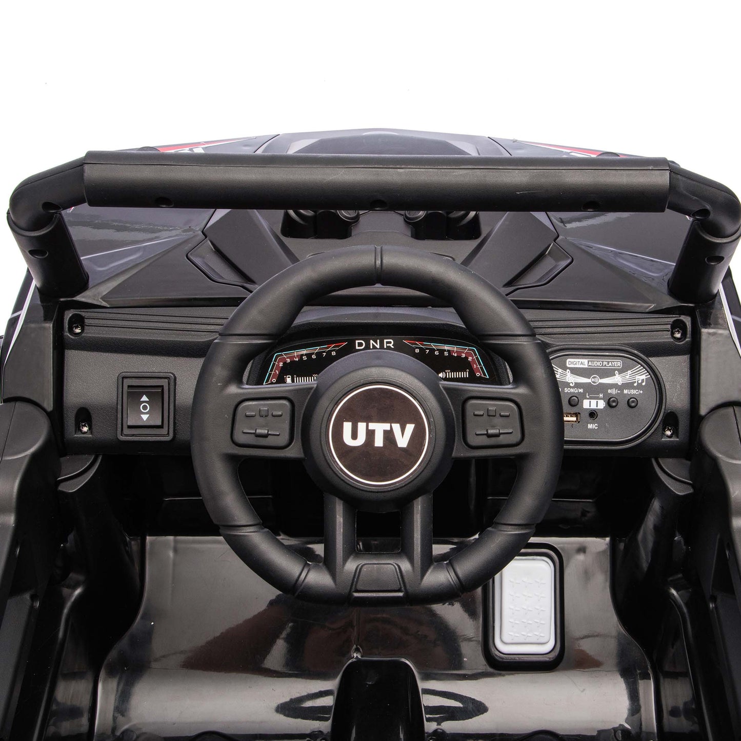 iYofe 12V Powered Ride on Car UTV, Kids Ride on Toys for Toddlers Ages 3-5, Ride on Vehicles with Remote Control, Bluetooth, Music, 4 Wheels Suspension, Electric Cars for Kids Boys Girls, Black