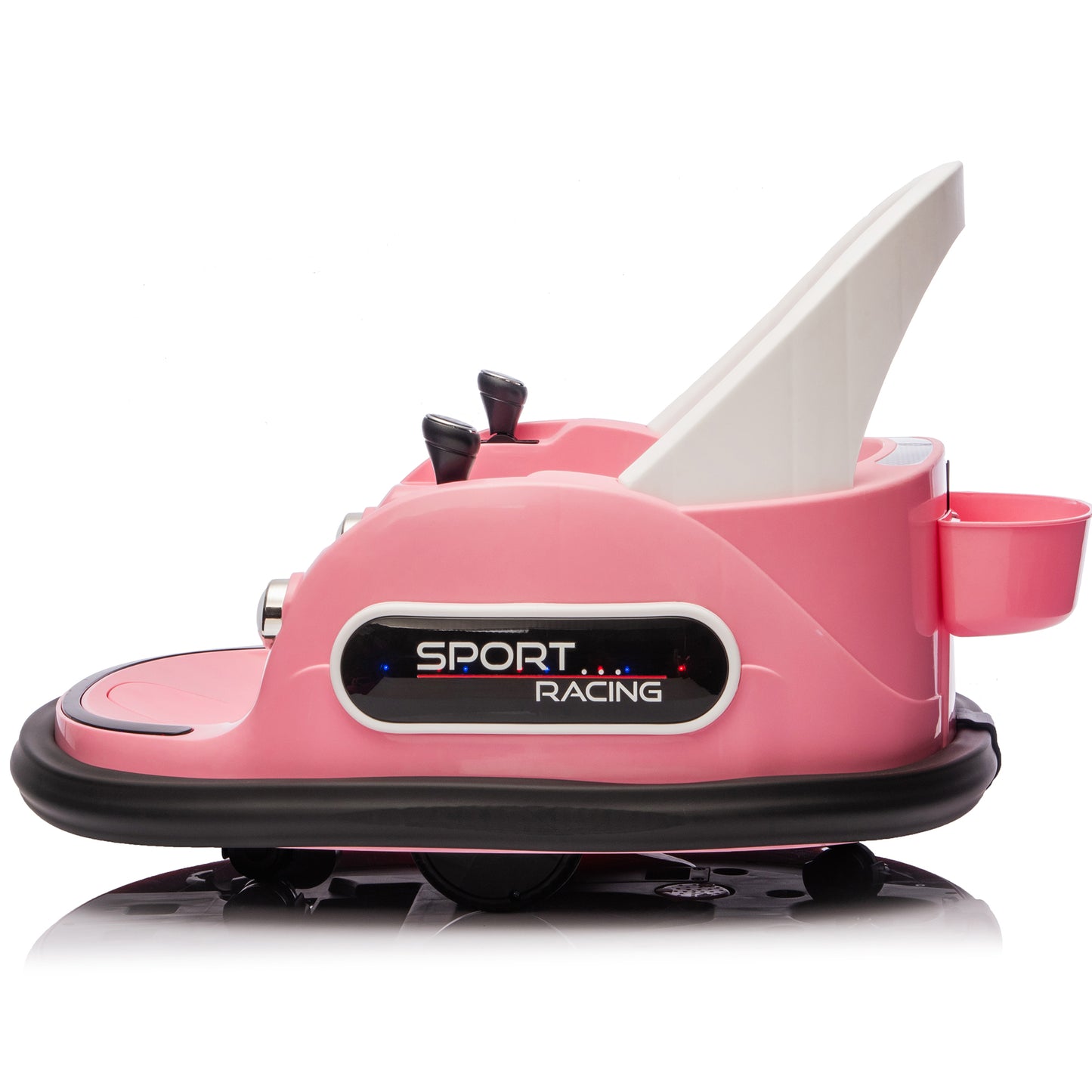 Kids Bumper Car, 12V Ride on Toy with Remote Control, Electric Bumper Car Ride on for Girls Boys Ages 2-5, 360 Degree Spin, Bluetooth, Colorful Light, Seat Belt