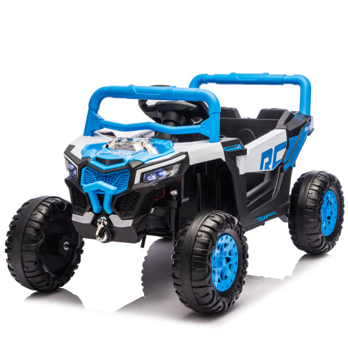 12V Kids Ride On Electric UTV Car With Remote Control, Ride On Toys With Swing Function, Power Toddler Car With Anti-Slip Wheels, LED Lights, Music Player, Gift For Kids Aged 3-5