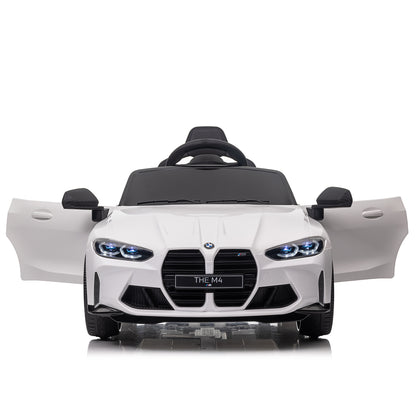 BMW 12V Electric Car for Kids, Battery Powered 4 Wheels Ride On Car with Remote Control, Ride On Toy for 3-4 Years Old Kids with USB, MP3. Bluetooth, LED Light