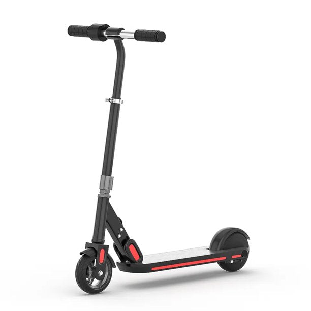 iYofe Electric Scooter for Teens Kids, 6.5 inch Rubber Solid Tires, 120W Motor 15 Mph Top Speed Max 15 Miles Range Folding E Scooter