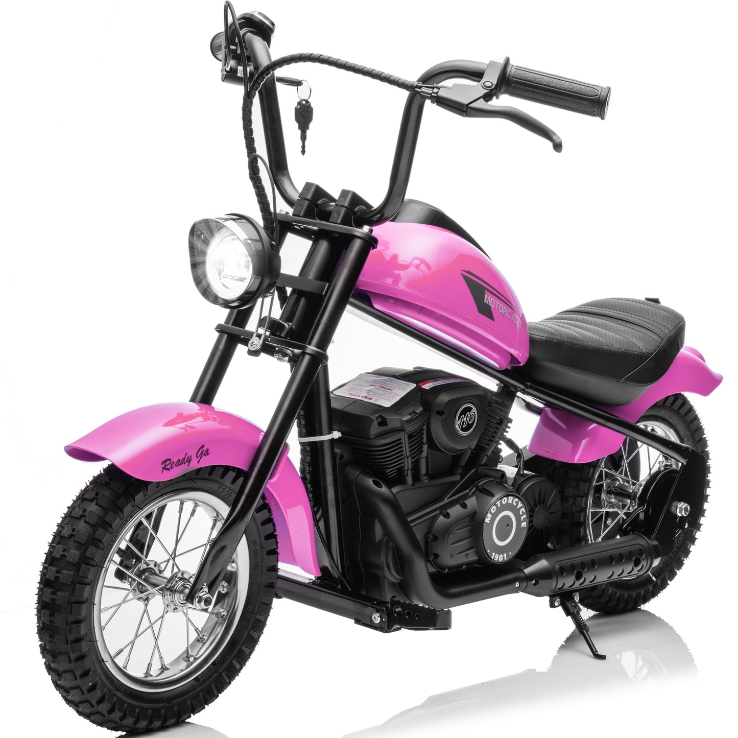 36V Electric Dirt Bike for Kids, 350W Powered Ride on Motorcycle Toy with Speed up to 15.5MPH, Kids Motorized Dirt Bike with PU Seat, Off-Road Motocross for Kids Boys Girls Ages 8-14, Bluetooth, Light