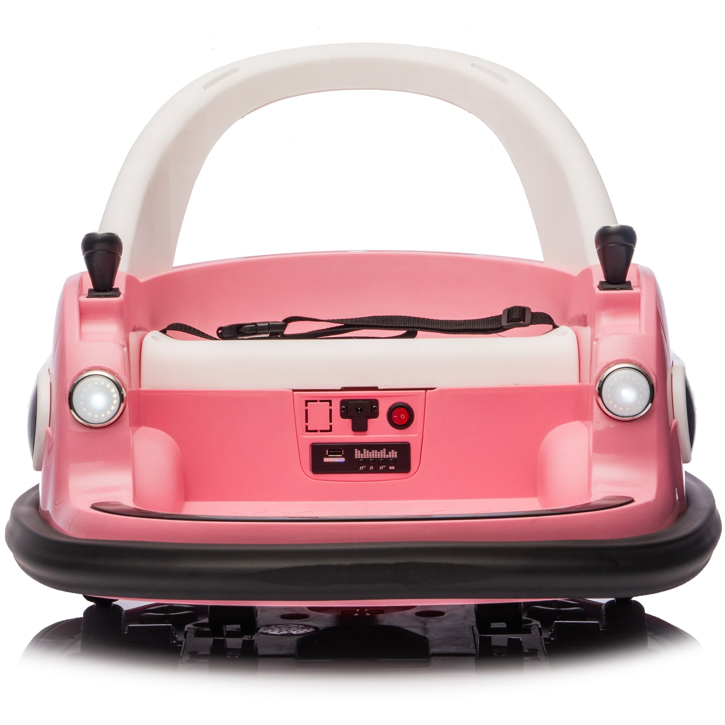 Kids Bumper Car, 12V Ride on Toy with Remote Control, Electric Bumper Car Ride on for Girls Boys Ages 2-5, 360 Degree Spin, Bluetooth, Colorful Light, Seat Belt