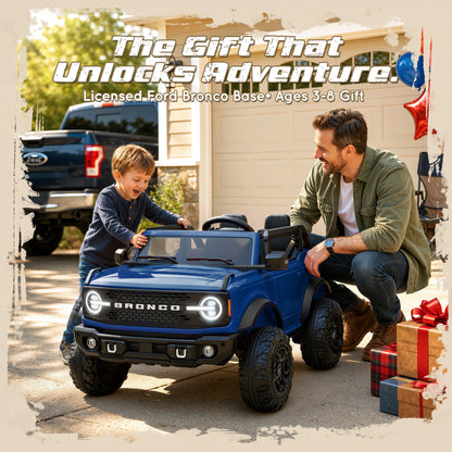 iYofe Ford Bronco Base 24V 2 Seater Ride On Car for Big Kids, Powered Ride On Toy with Parent Remote Control, Bluetooth Music, 4-Wheel Suspension, 3 Speeds, 24V Ride On for Kids Ages 3-8
