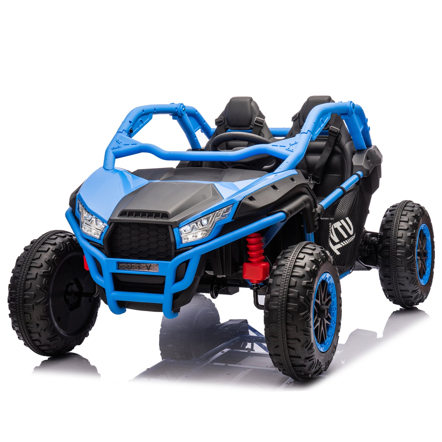 24V Ride on Toy Cars, Kids Ride on UTV Cars with Remote Control, Battery Powered Electric Car for Kids Boys Girls 3-6 w/Bluetooth and Storage, 4 Wheelers Drive