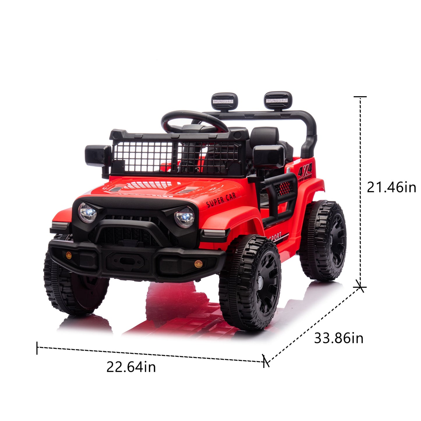 24V Ride on Cars with Remote Control, Powered Ride on Toys with Bluetooth, Music, LED Light, MP3 Player, 4 Wheel Suspension, Kids Cars Electric Vehicles for Boys Girls Ages 2-5 Birthday Gifts, Red