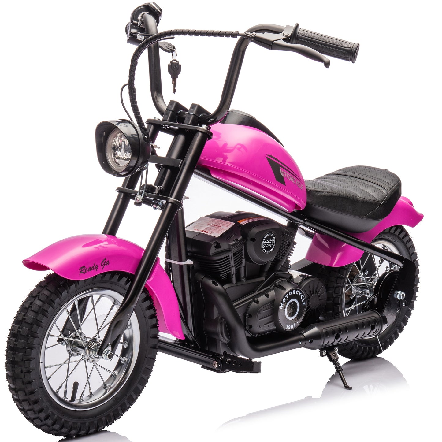 24V Kids Electric Dirt Bike, 250W Powered Ride on Motorcycle Toy with Speed up to 13.6MPH, Kids Motorized Dirt Bike with PU Seat, Motorcycle for Kids Boys Girls Ages 8-14, Hand Operated Brake