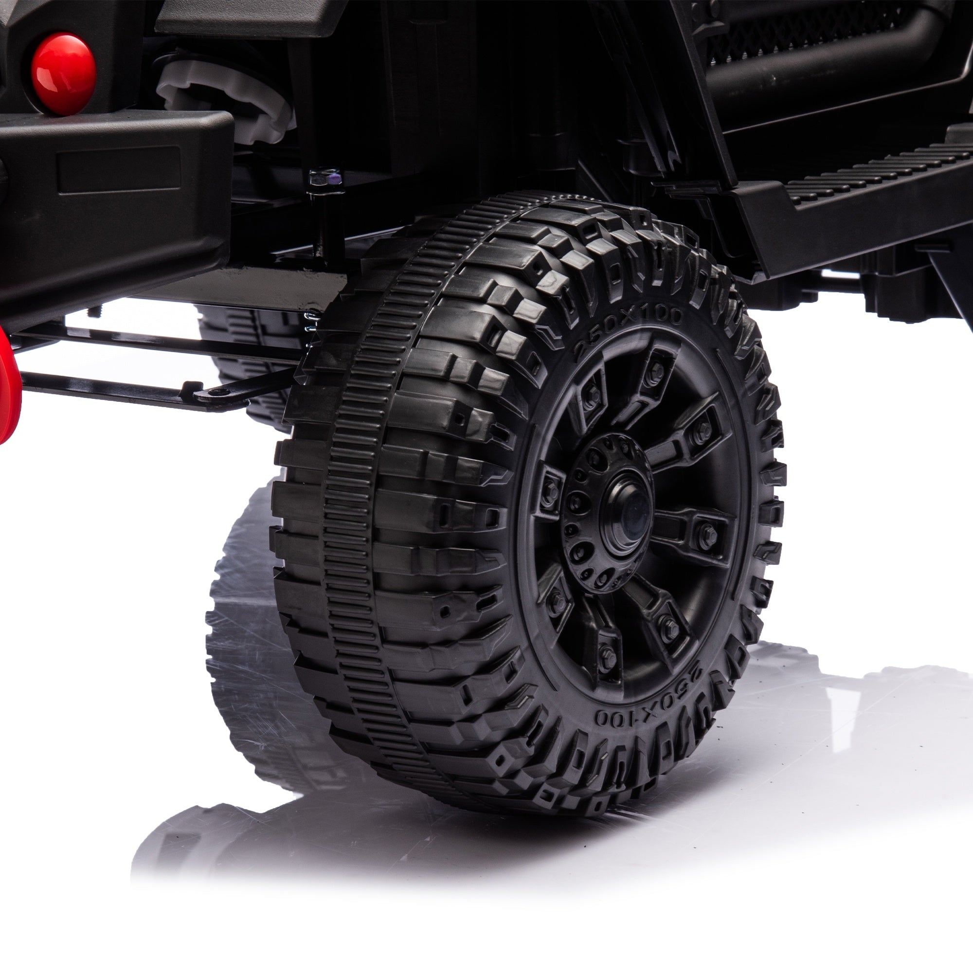 iYofe 24V Powered Ride on Cars for Toddlers, Ride on Truck for kids Boys Girls Gifts 2-5, Ride on Toys with Remote Control, Bluetooth, Music, LED Light, MP3 Player, 4 Wheel Suspension, Black