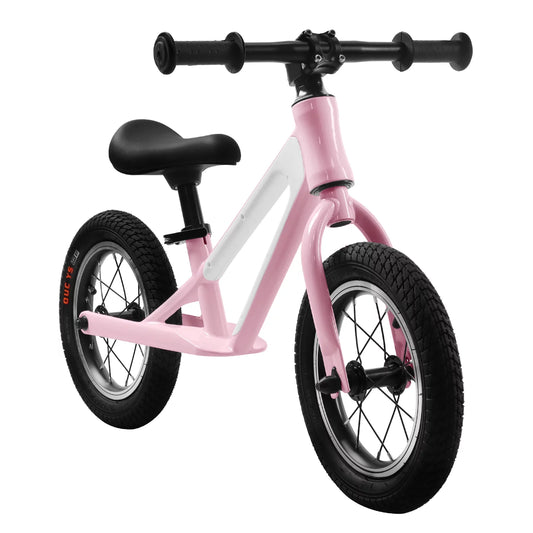 Baby Balance Bike for 1- 5 Years Old Boy and Girls, Magnesium Alloy Frame Kids' Balance Bikes with 12" Rubber Foam Tires, Adjustable Seat Toddler Balance Bike for Toddler Toys, Pike