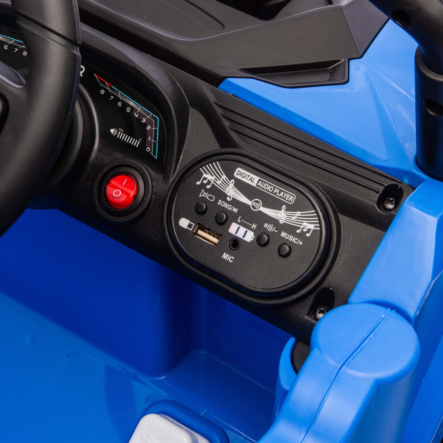 iYofe 12V Powered Ride on Car UTV, Kids Ride on Toys for Toddlers Ages 3-5, Ride on Vehicles with Remote Control, Bluetooth, Music, 4 Wheels Suspension, Electric Cars for Kids Boys Girls, Blue