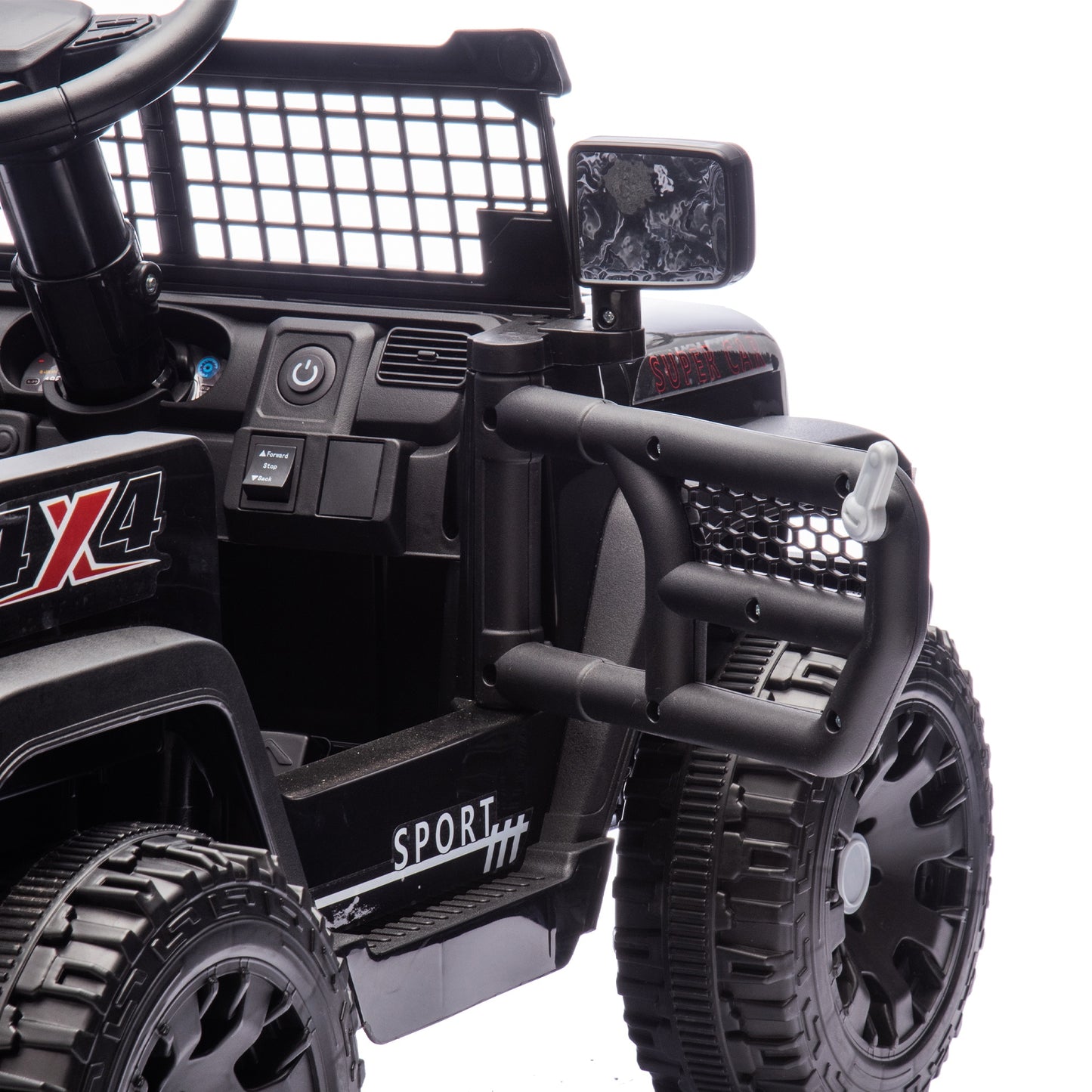 24V Ride on Cars with Remote Control, Powered Ride on Toys with Bluetooth, Music, LED Light, MP3 Player, 4 Wheel Suspension, Kids Cars Electric Vehicles for Boys Girls Ages 2-5 Birthday Gifts, Black