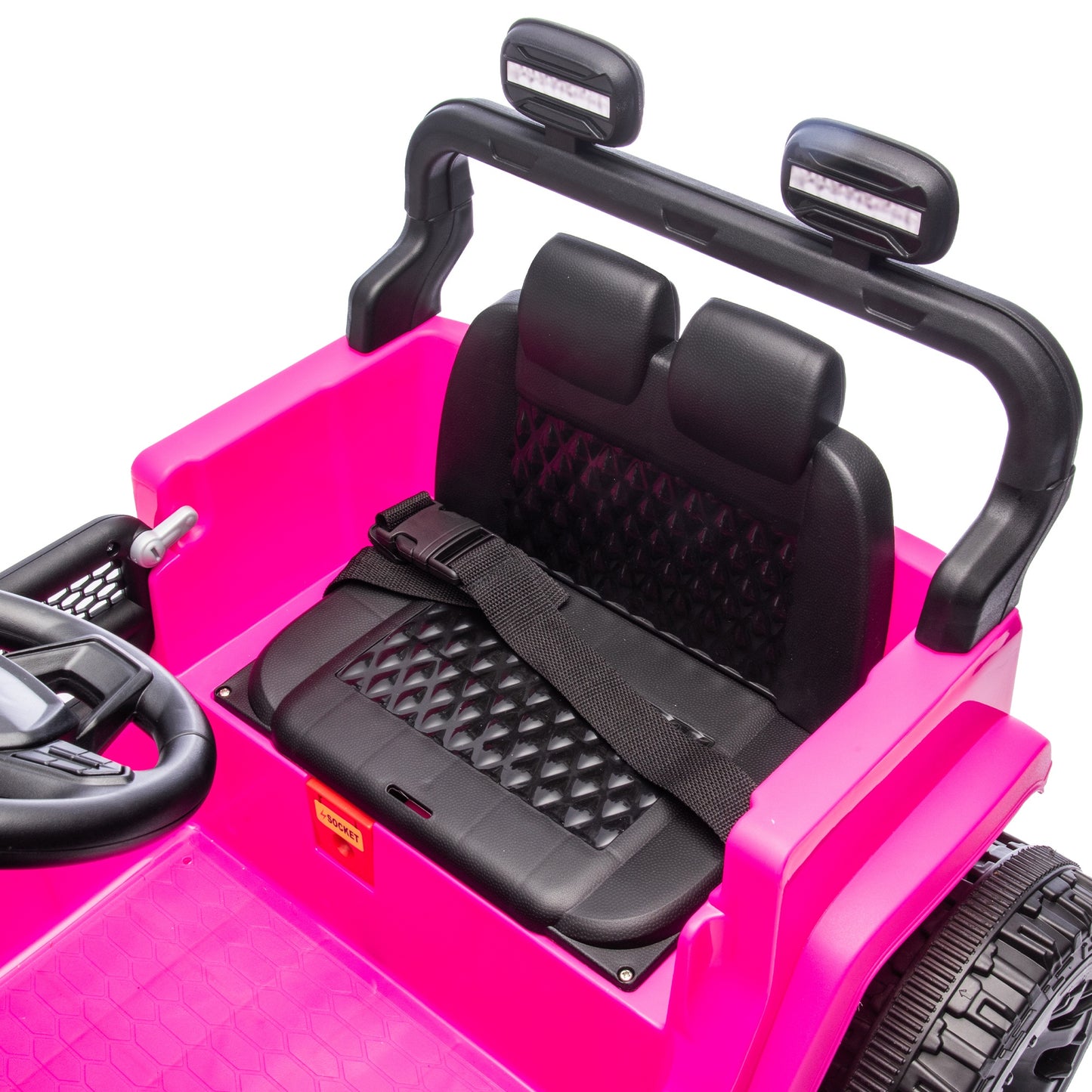 24V Ride on Cars with Remote Control, Powered Ride on Toys with Bluetooth, Music, LED Light, MP3 Player, 4 Wheel Suspension, Kids Cars Electric Vehicles for Boys Girls Ages 2-5 Birthday Gifts, Pink