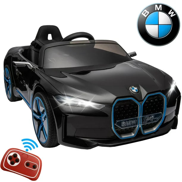 Electric Car for Kids, SESSLIFE BMW 12 Volt Battery Powered for Ride on Toys, Ride on Car with Remote Control, Horn, Music, Safety Belt, Car for Boys Girls, X1173