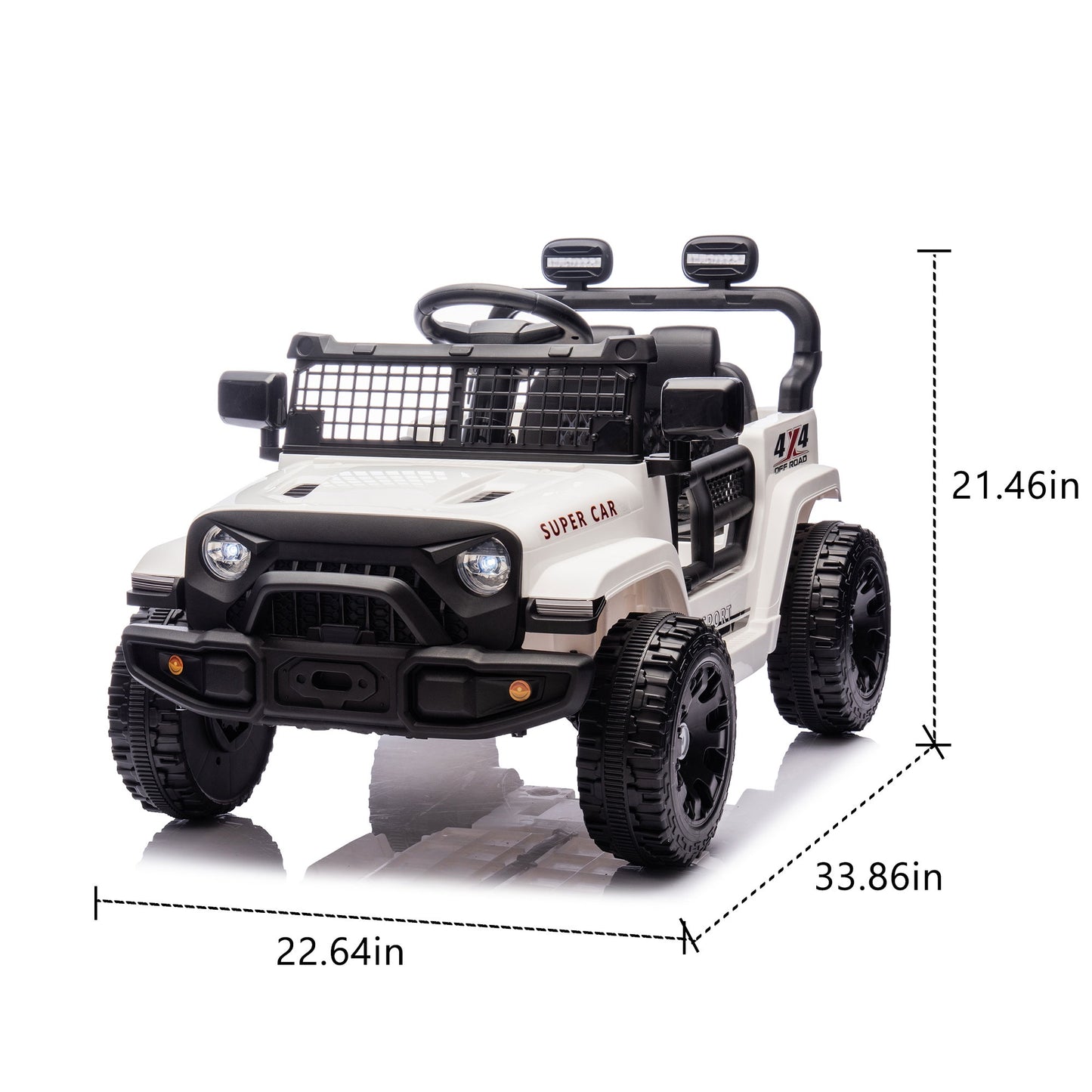 24V Ride on Cars with Remote Control, Powered Ride on Toys with Bluetooth, Music, LED Light, MP3 Player, 4 Wheel Suspension, Kids Cars Electric Vehicles for Boys Girls Ages 2-5 Birthday Gifts, White