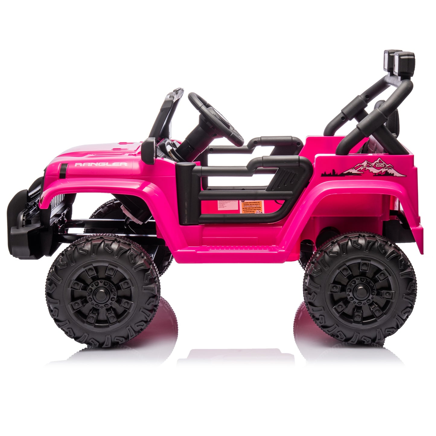 iYofe 12V Ride on Toys for Kids, Powered Ride on Cars with Remote Control, Bluetooth Music, USB/MP3 Port, LED Light, 4 Wheel Suspension, Kids Electric Cars for Boys Girls Ages 2-5 Gifts, Pink