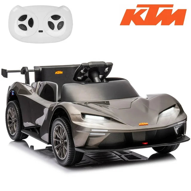 KTM Ride on Car for Kids, 12V Powered Ride on Toy with Remote Control, Music, USB, MP3, Bluetooth, LED Lights, Electric Vehicles for 3-6 Years OldBoys Girls, Green