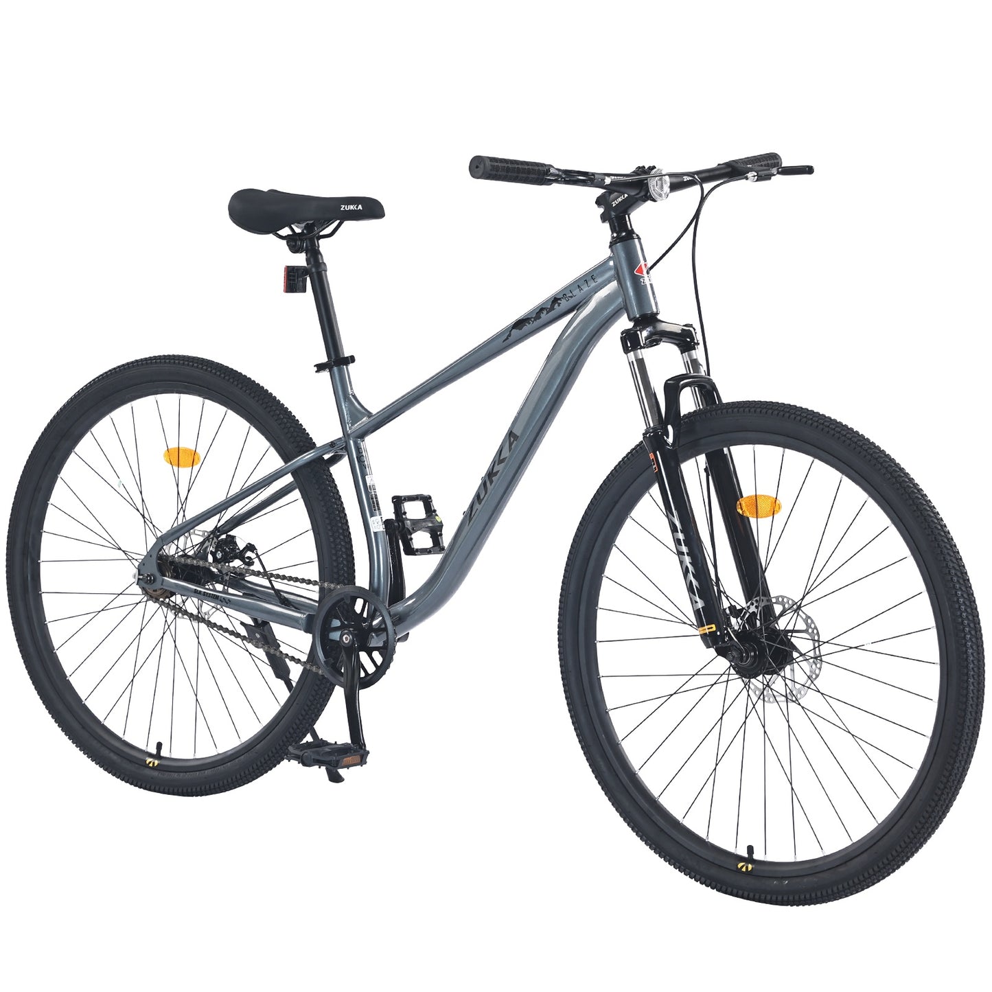 29 inch Bike for Adults, Single Speed Mountain Bike w/ Disc Brakes, Commuter Bike, Trail Bike, City Bike for Men Women, Steel Frame, Suit for 5'4"-6'2", 85% assembled