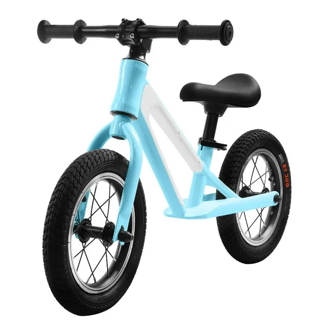 Kids' Balance Bikes for 1 -5 Years Old Boy and Girls, Magnesium Alloy Frame Baby Balance Bike with 12" Rubber Foam Tires, Adjustable Seat Toddler Balance Bike for Toddler Gifts, Blue