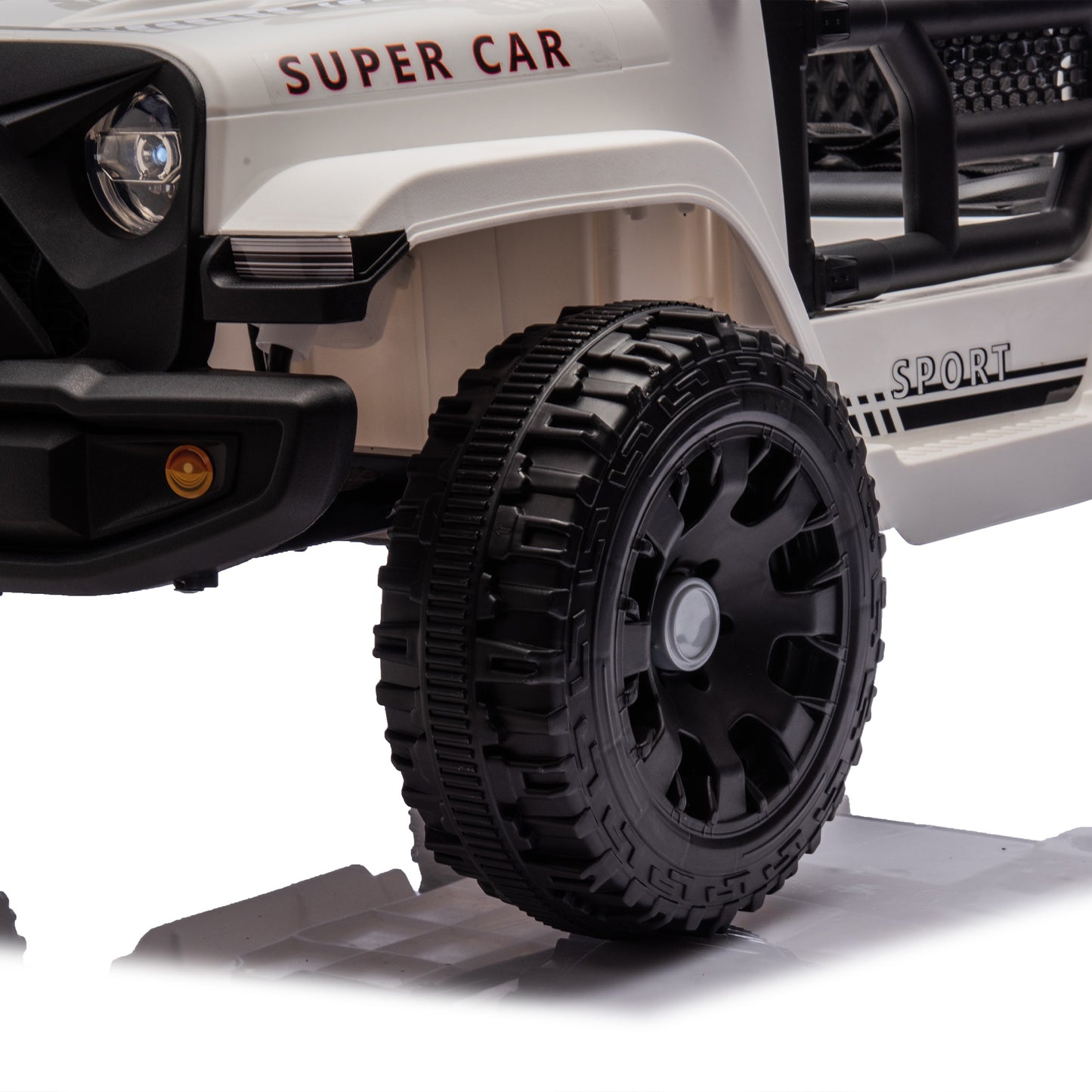 24V Ride on Cars with Remote Control, Powered Ride on Toys with Bluetooth, Music, LED Light, MP3 Player, 4 Wheel Suspension, Kids Cars Electric Vehicles for Boys Girls Ages 2-5 Birthday Gifts, White