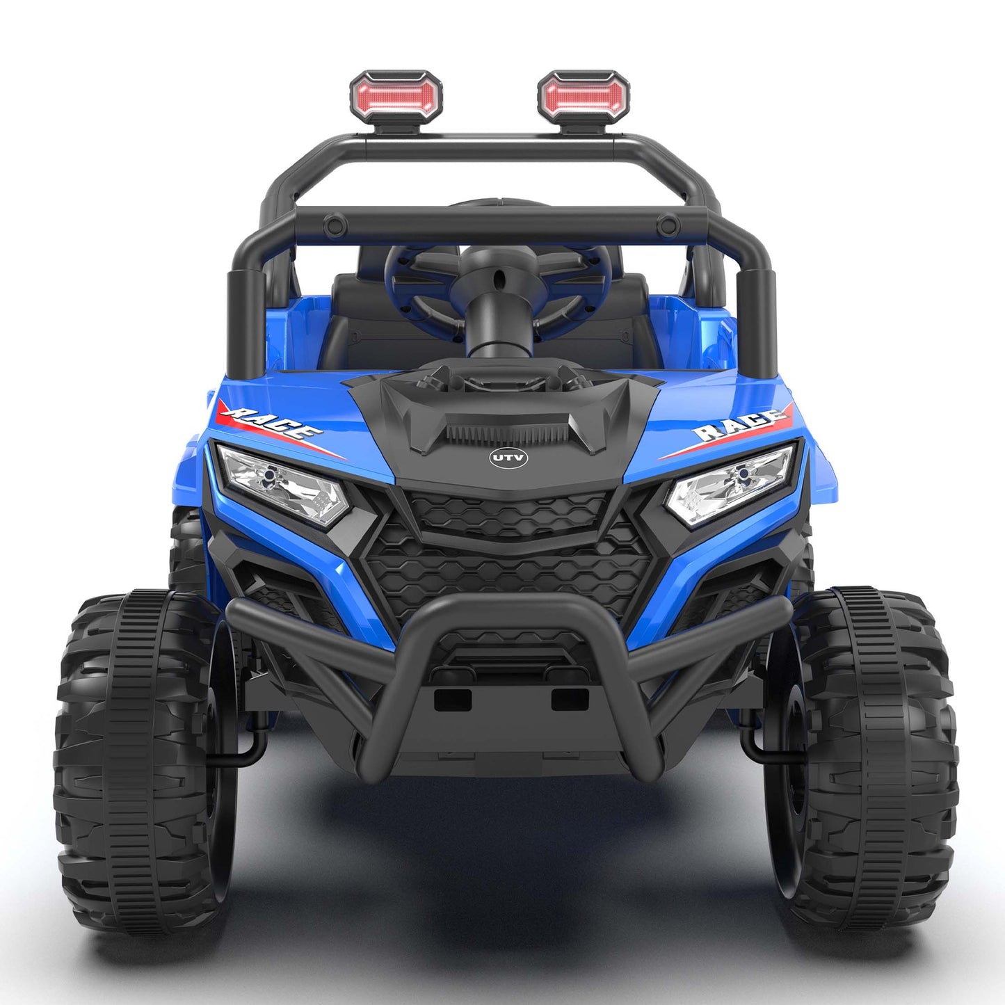 iYofe 12V Powered Ride on Car UTV, Kids Ride on Toys for Toddlers Ages 3-5, Ride on Vehicles with Remote Control, Bluetooth, Music, 4 Wheels Suspension, Electric Cars for Kids Boys Girls, Blue
