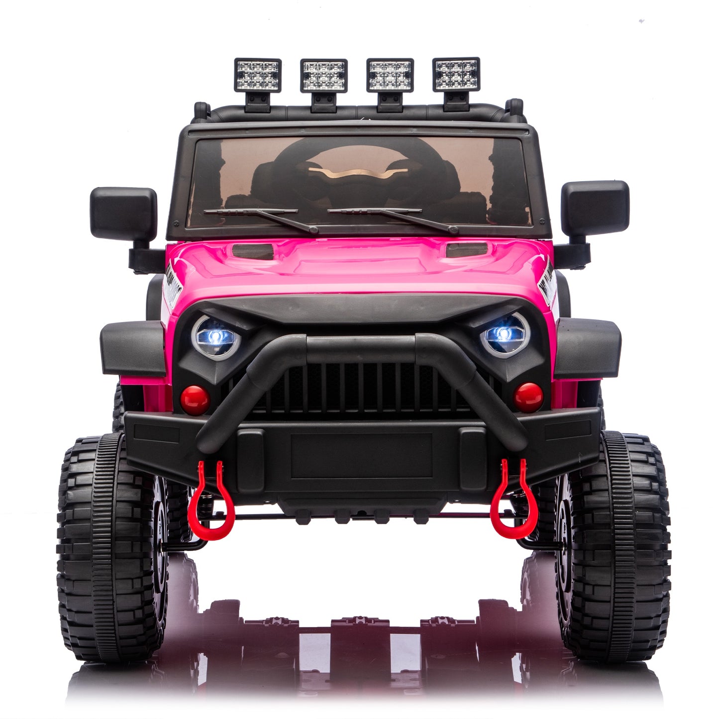 iYofe 24V Powered Ride on Cars for Toddlers, Ride on Truck for kids Boys Girls Gifts 2-5, Ride on Toys with Remote Control, Bluetooth, Music, LED Light, MP3 Player, 4 Wheel Suspension, Rose Pink