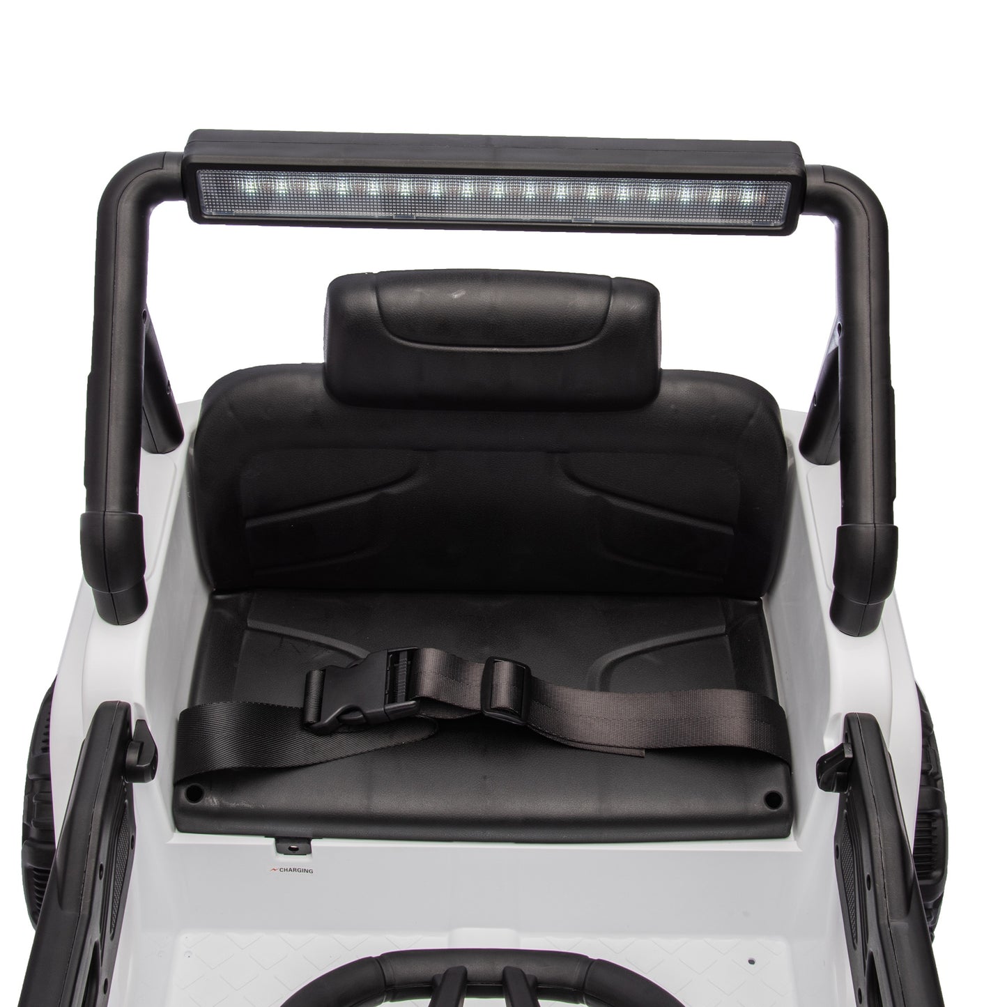 iYofe 12V Ride on Cars with Remote Control, Powered Kids Ride on Toys Truck for Boys Girls Ages 2-5, Toddler Cars Kids Electric Vehicles with Bluetooth Music, USB/MP3 Ports, 4 Wheel Suspension, White