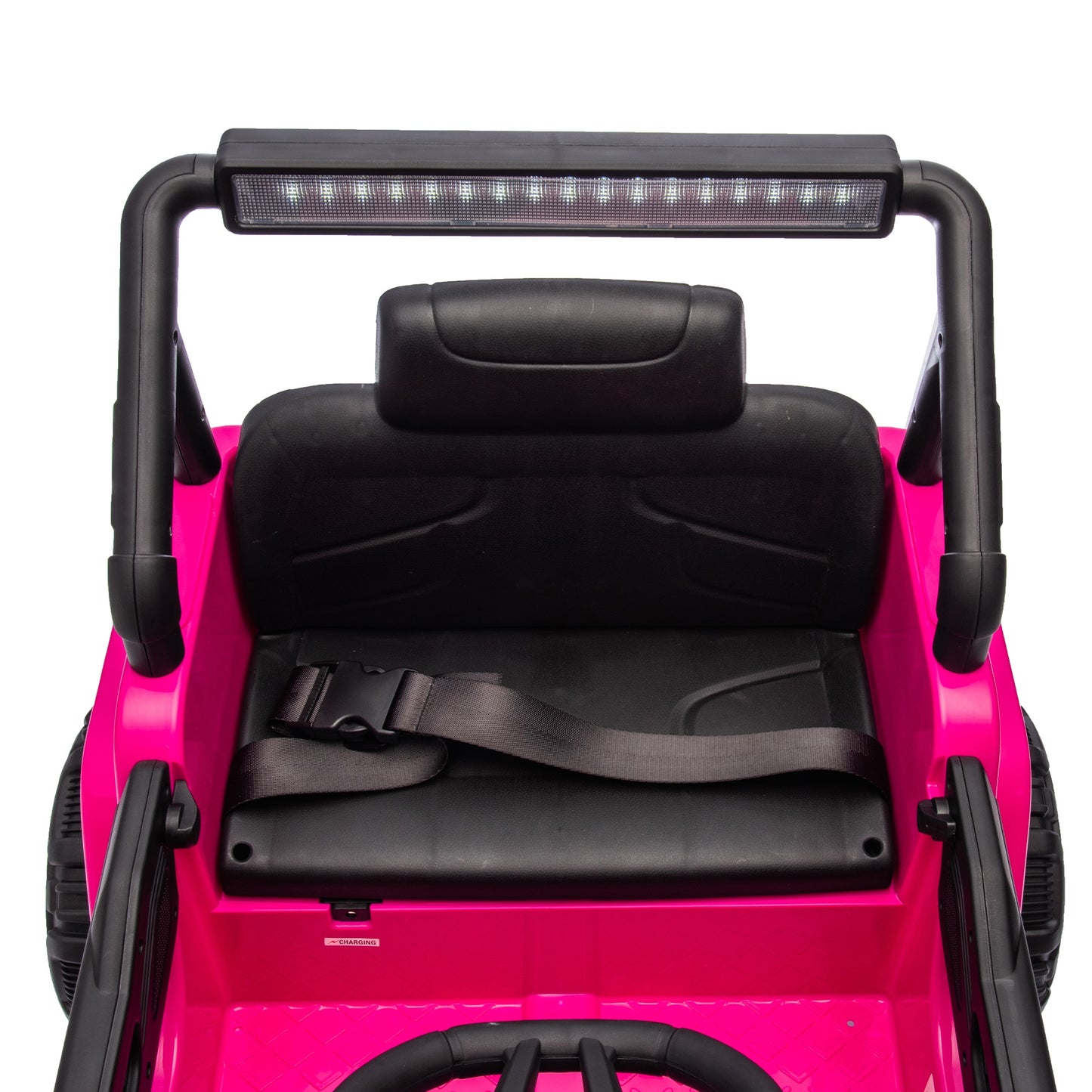 iYofe 12V Ride on Cars with Remote Control, Powered Kids Ride on Toys Truck for Boys Girls Ages 2-5, Toddler Cars Kids Electric Vehicles with Bluetooth Music, USB/MP3 Ports, 4 Wheel Suspension, Pink