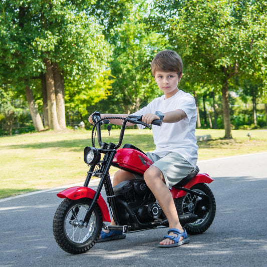 24V Kids Electric Dirt Bike, 250W Powered Ride on Motorcycle Toy with Speed up to 13.6MPH, Kids Motorized Dirt Bike with PU Seat, Motorcycle for Kids Boys Girls Ages 8-14, Hand Operated Brake