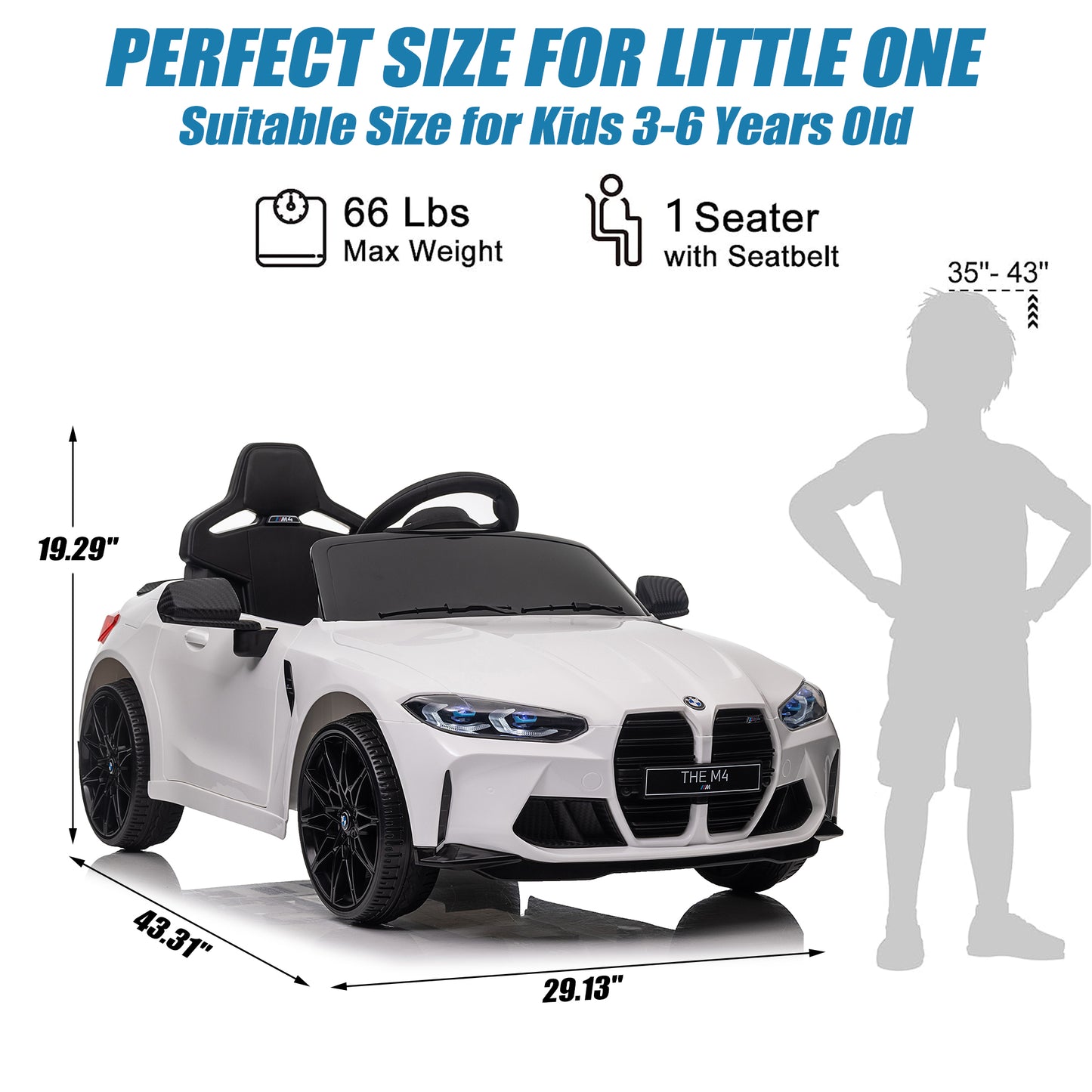 12V Battery Powered Licensed Aston Martin Ride On Cars for Boys, Kids Ride On Toys with Remote Control, Gray 4 Wheel Electric Cars for Kids with Bluetooth, Music, USB/FM Radio, Spring Suspension