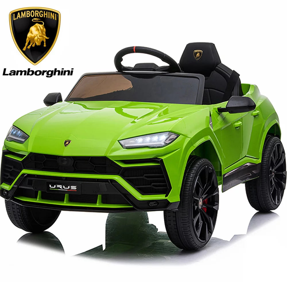 Ride on Toys for Kids, Lamborghini 12V Electric Ride on Car with LED Headlights, Horn, MP3 Player, Kids Car for 3-4, Rechargeable Battery-Powered Vehicle for Girl Birthday Gift, Black