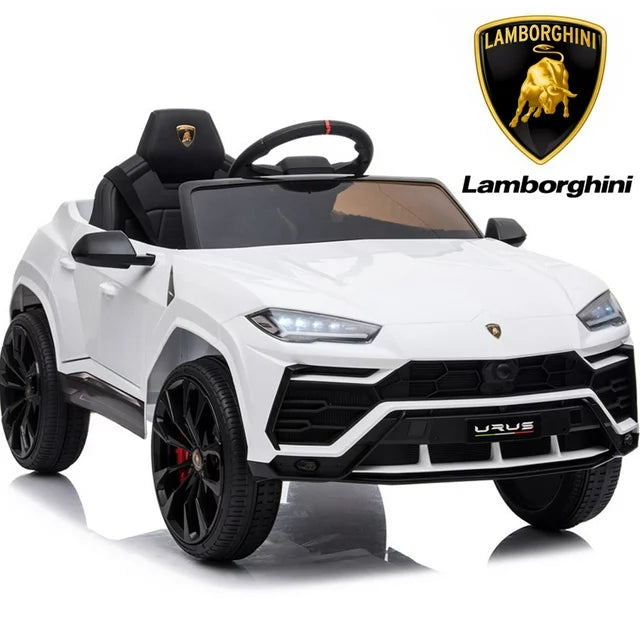 Ride on Toys for Kids, Lamborghini 12V Electric Ride on Car with LED Headlights, Horn, MP3 Player, Kids Car for 3-4, Rechargeable Battery-Powered Vehicle for Girl Birthday Gift, Black