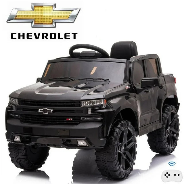 Ride on Cars for Kids, Chevrolet 12V Ride on Toy with Remote Control for Boys Girls Gift, Black, X476