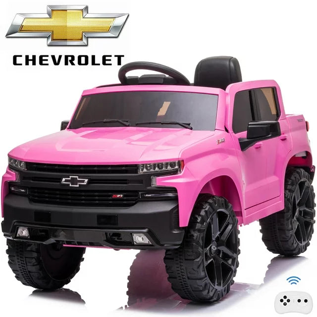 Ride on Cars for Kids, Chevrolet 12V Ride on Toy with Remote Control for Boys Girls Gift, Black, X476