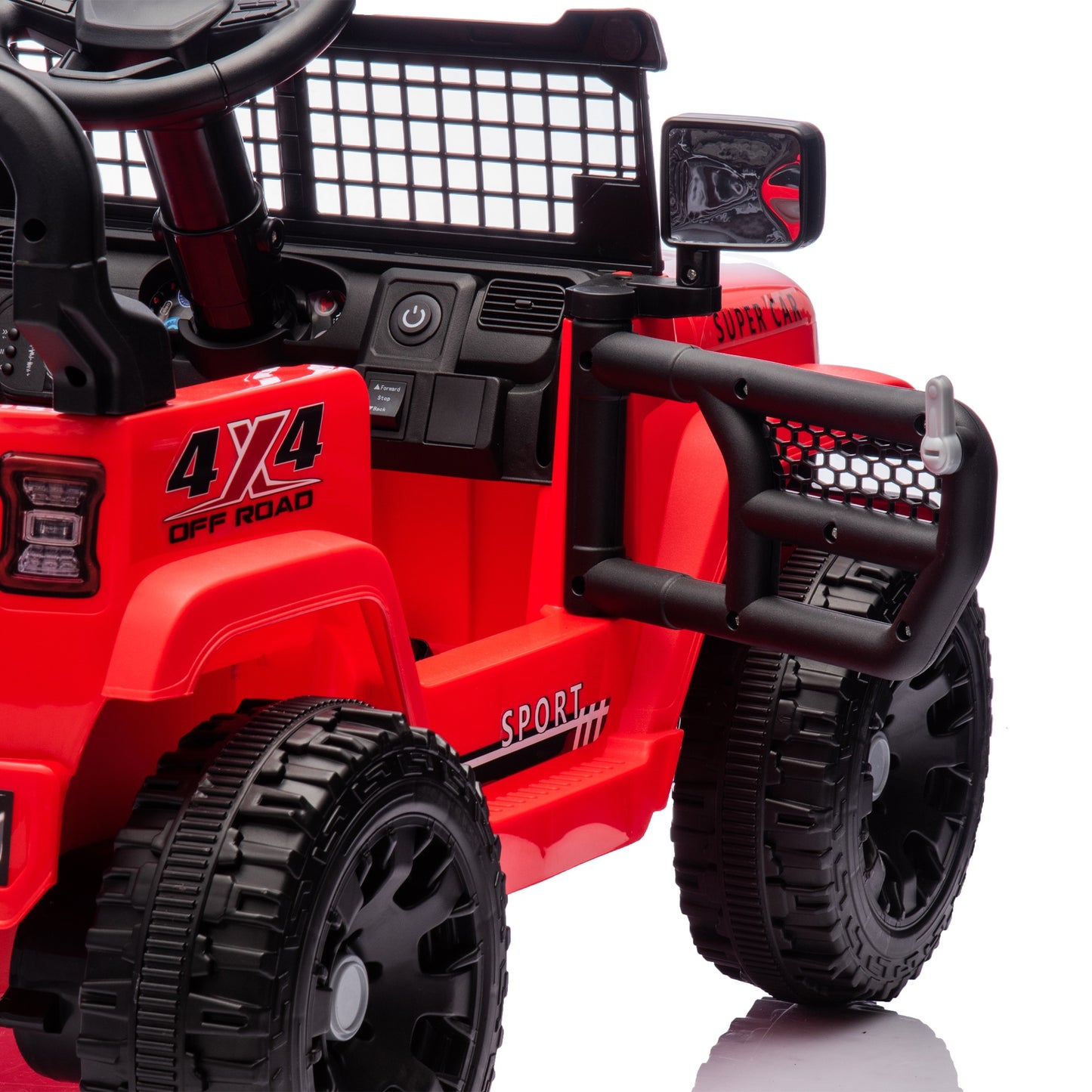 24V Ride on Cars with Remote Control, Powered Ride on Toys with Bluetooth, Music, LED Light, MP3 Player, 4 Wheel Suspension, Kids Cars Electric Vehicles for Boys Girls Ages 2-5 Birthday Gifts, Red