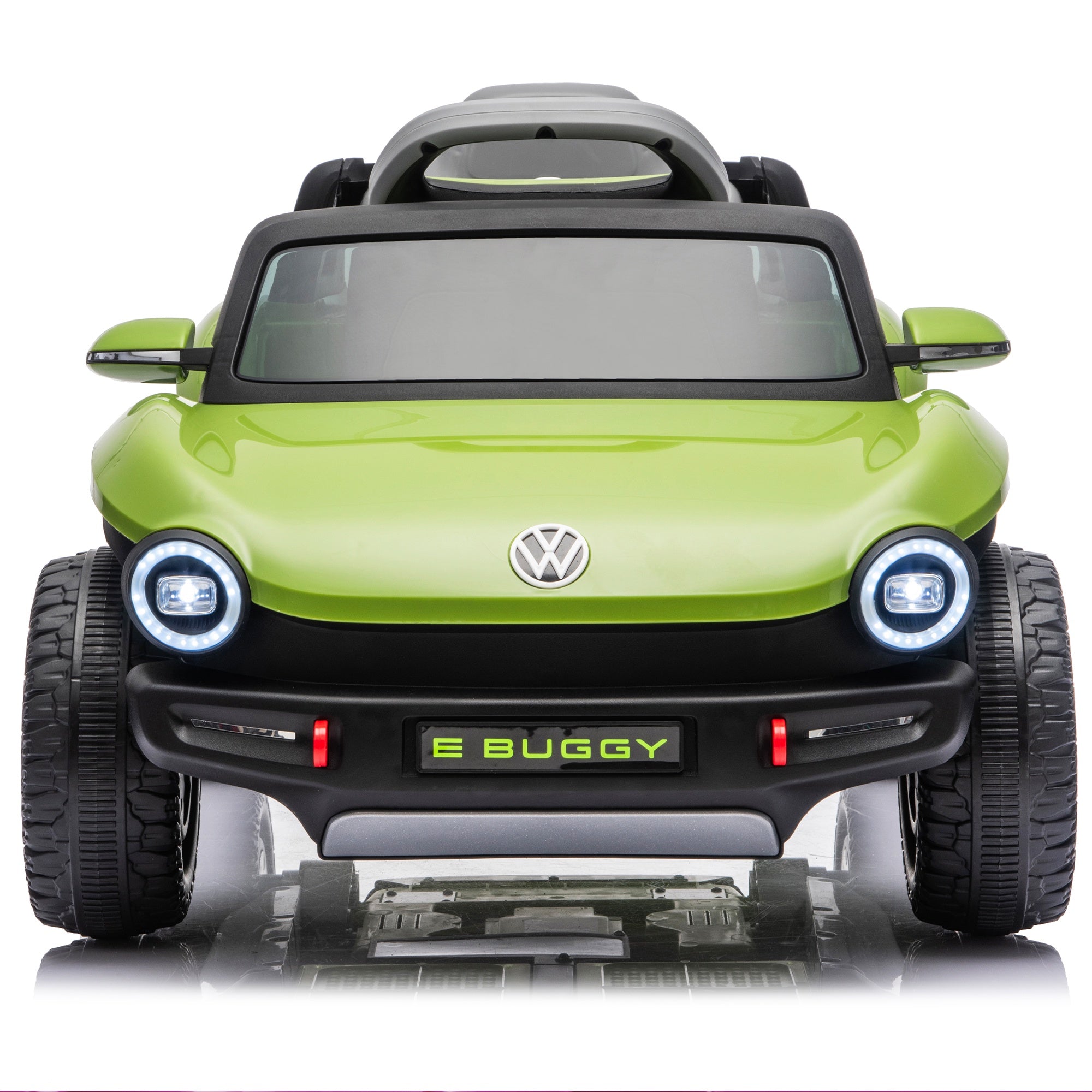 12V Ride on Toys, Licensed Volkswagen Beetle Powered Ride on Cars with Remote Control, Bluetooth, Music, USB Ports, LED Lights, 4 Wheels Suspension, Electric Car for Kids Boys Girls Ages 2-5, Green