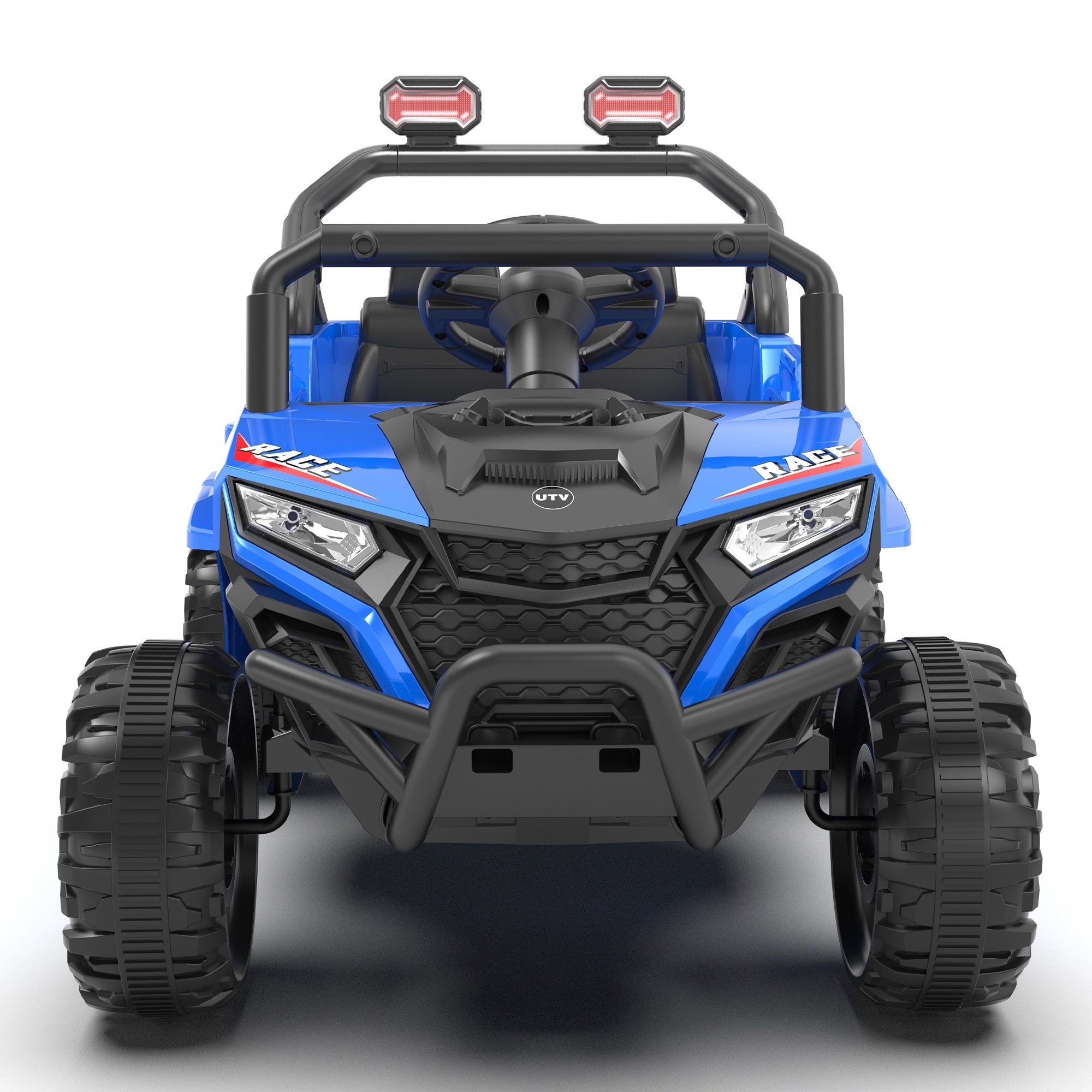 12V Powered Ride on Car UTV, Kids Ride on Toys for Toddlers Ages 3-5, Ride on Vehicles with Remote Control, Bluetooth, Music, 4 Wheels Suspension, Electric Cars for Kids Boys Girls, Blue
