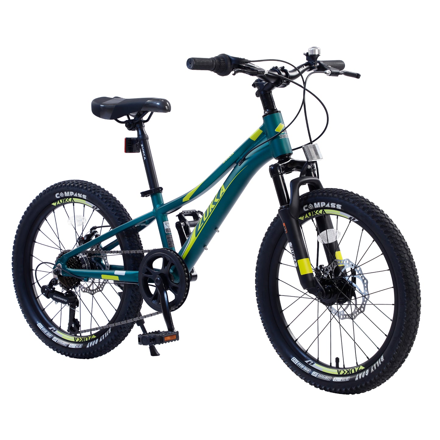 Kids Mountain Bikes 20 inch for Girls and Boys, Shimano 7 Speed Mountain Bycicle with Disc Brakes, 85% Assembled