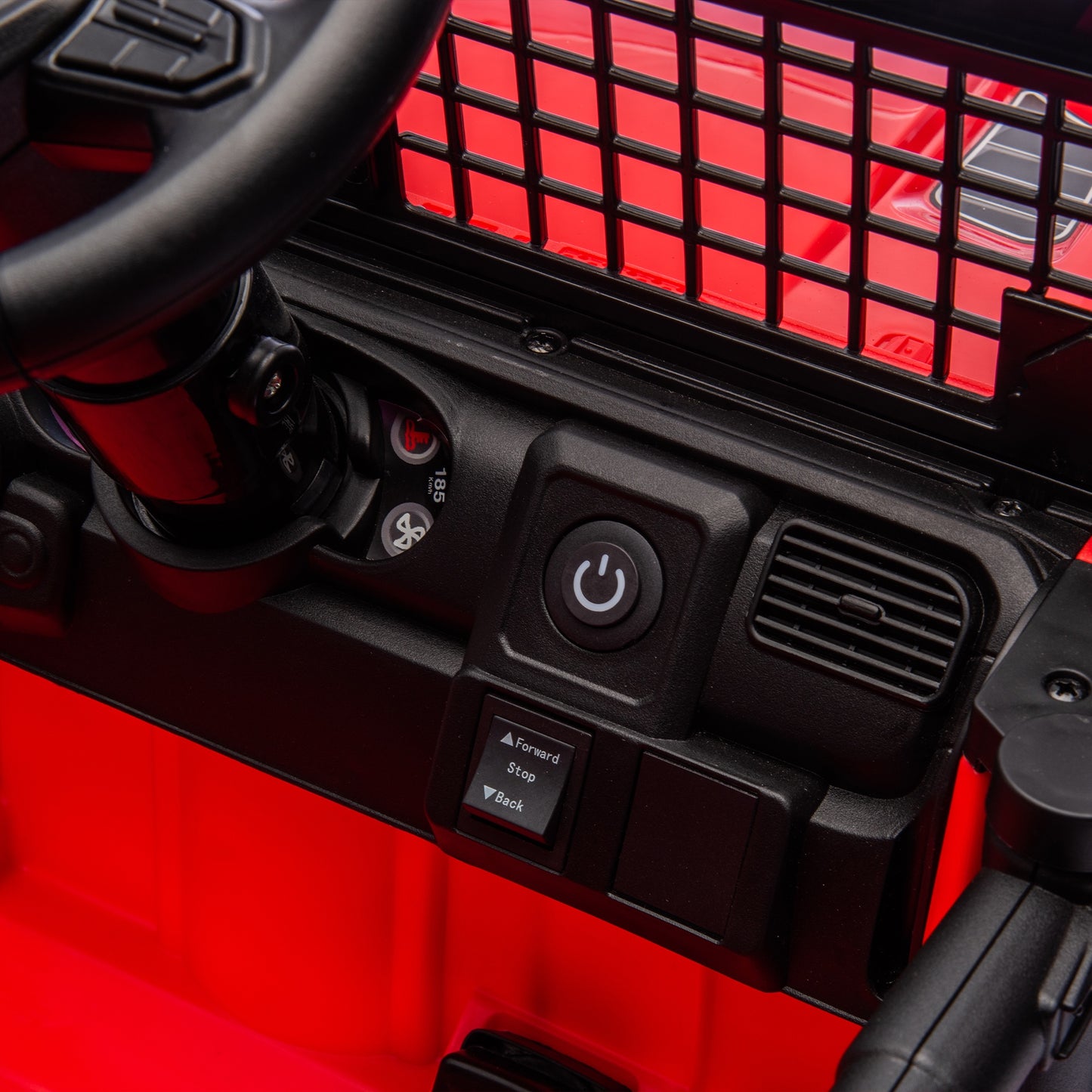 24V Ride on Cars with Remote Control, Powered Ride on Toys with Bluetooth, Music, LED Light, MP3 Player, 4 Wheel Suspension, Kids Cars Electric Vehicles for Boys Girls Ages 2-5 Birthday Gifts, Red