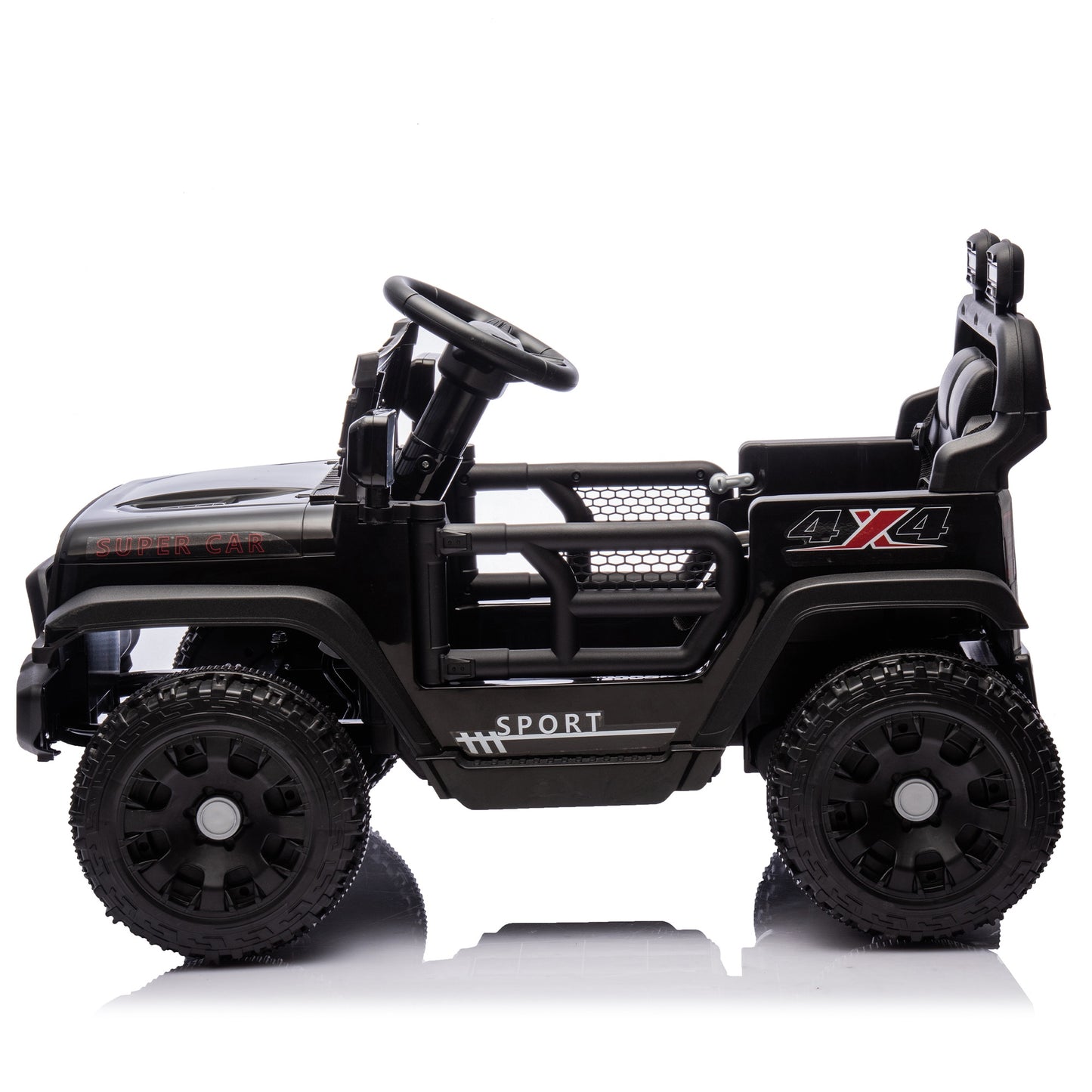 24V Ride on Cars with Remote Control, Powered Ride on Toys with Bluetooth, Music, LED Light, MP3 Player, 4 Wheel Suspension, Kids Cars Electric Vehicles for Boys Girls Ages 2-5 Birthday Gifts, Black