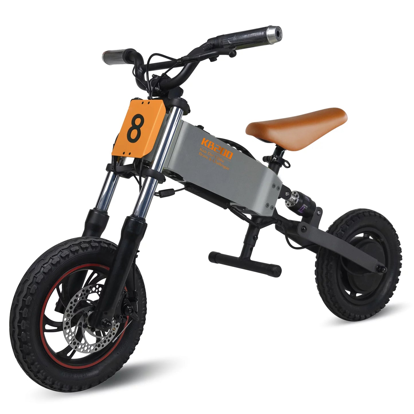 24V Electric Balance Bicycles for Kids 6-10, 200W Dirt Bicycles with Mobile App, Gps, Removable Battery 12" Tire, Ride on Toy Dirt Bike for Kids 6-10 Years Old Boys & Girls, Gray