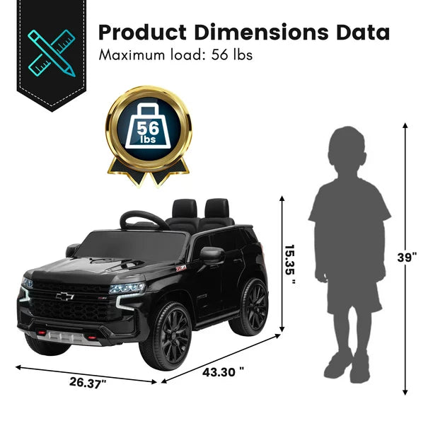 iYofe 12V Powered Ride on Car with Parental Remote Control, Electric Ride on Toy for Kids 2-4 Years Old Boys Girls, Rid on Truck with MP3 Player, Kids Vehicle for Birthday Christmas Gift,Black