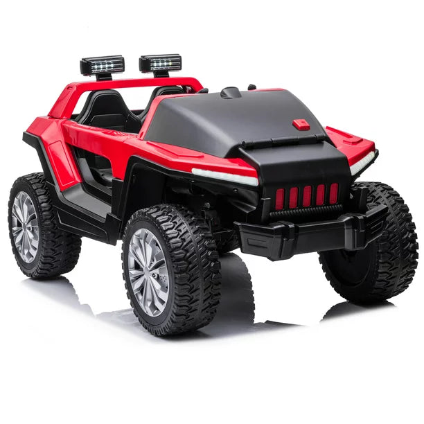 iYofe 24V 2 Seater Kids Ride on UTV 200W Car Powerful Electric Vehicle, Ride on Toys with Parental Remote LED, Music, Electric Car for Boys Girls, 2-8 Years Old Kids(Red)