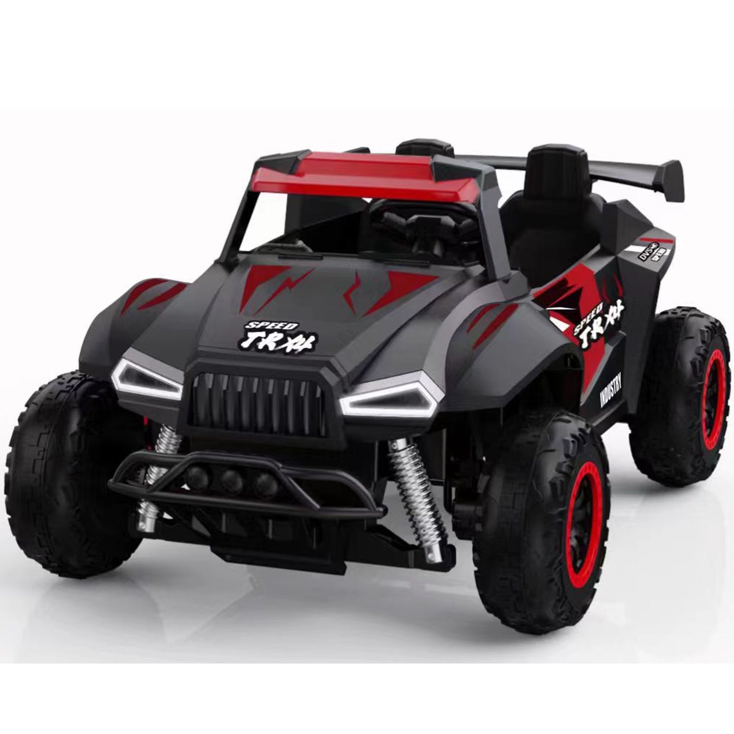 24V 2 Seater Ride on UTV Toy for Kids 3-8 Years Old, 4DW Powered Electric UTV Ride on Toy with Remote Control, 4 Wheel Shock Absorber, Bluetooth