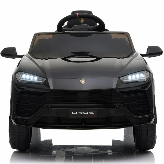 Ride on Toys for Kids, Lamborghini 12V Electric Ride on Car with LED Headlights, Horn, MP3 Player, Kids Car for 3-4, Rechargeable Battery-Powered Vehicle for Girl Birthday Gift, Black