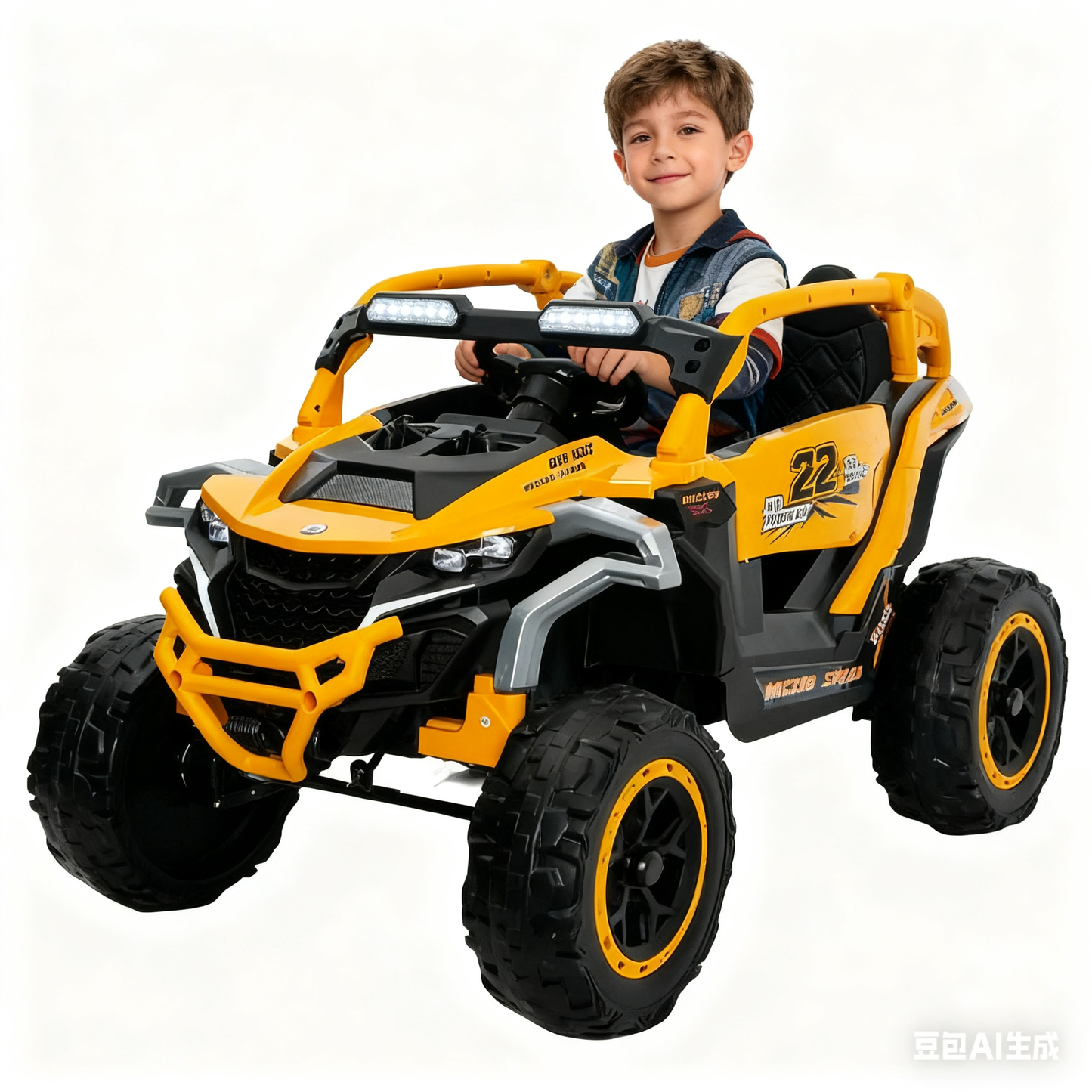 12V Electric Car for Kids 2 Seater, Kids Ride On Toys Car with Remote Control, Toddler Truck Car with Music Player Bluetooth, Gift for Boys Girls Ages 3-6 Years Old,